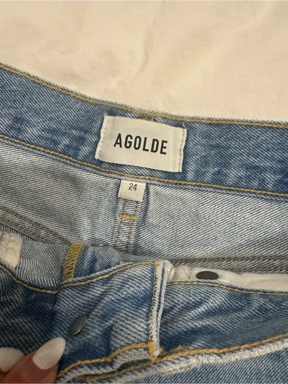 NEW agolde Parker long shorts 24